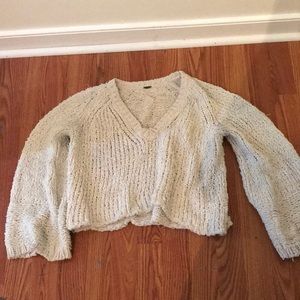 Woven beige sweater